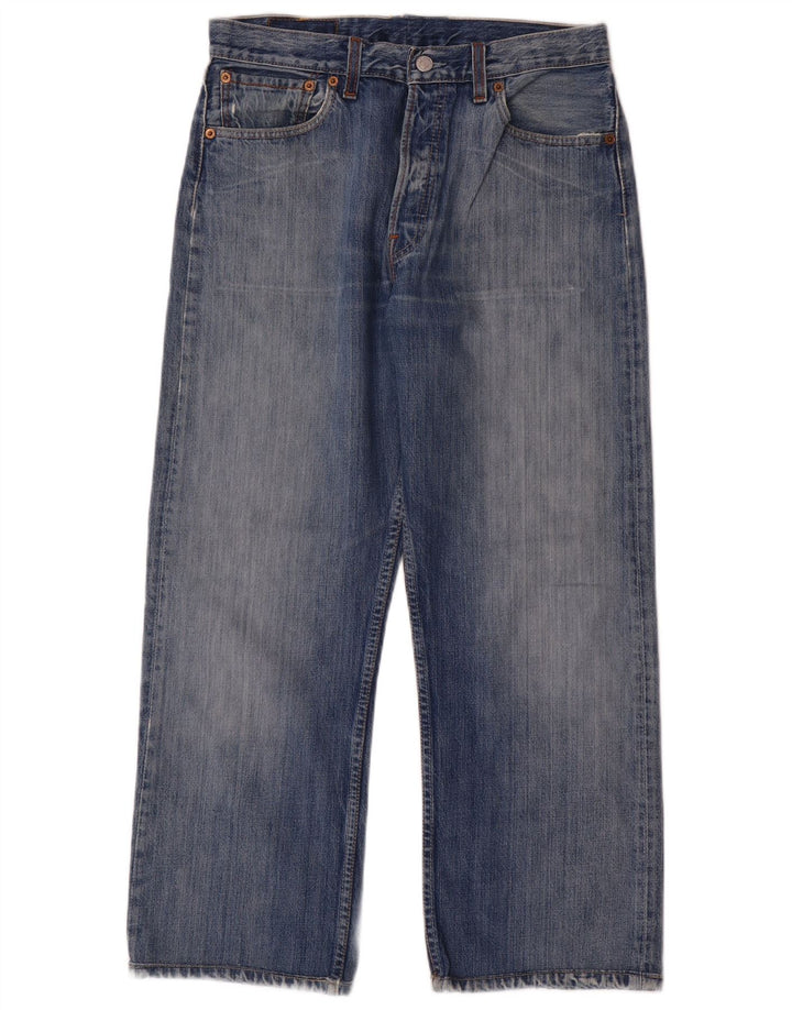Blugi drepti pentru bărbați Levi's 501 W33 L27 Bumbac albastru