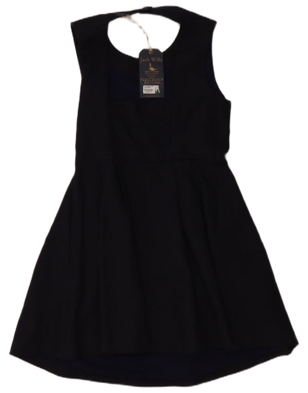 Rochie fără mâneci pentru femei Jack Wills UK 14 Chevron mare, albastru bleumarin