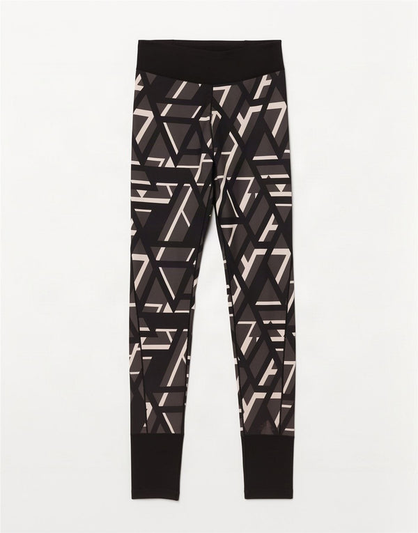 Leggings Climalite Adidas pentru femei UK 8/10 Small Black Geometric