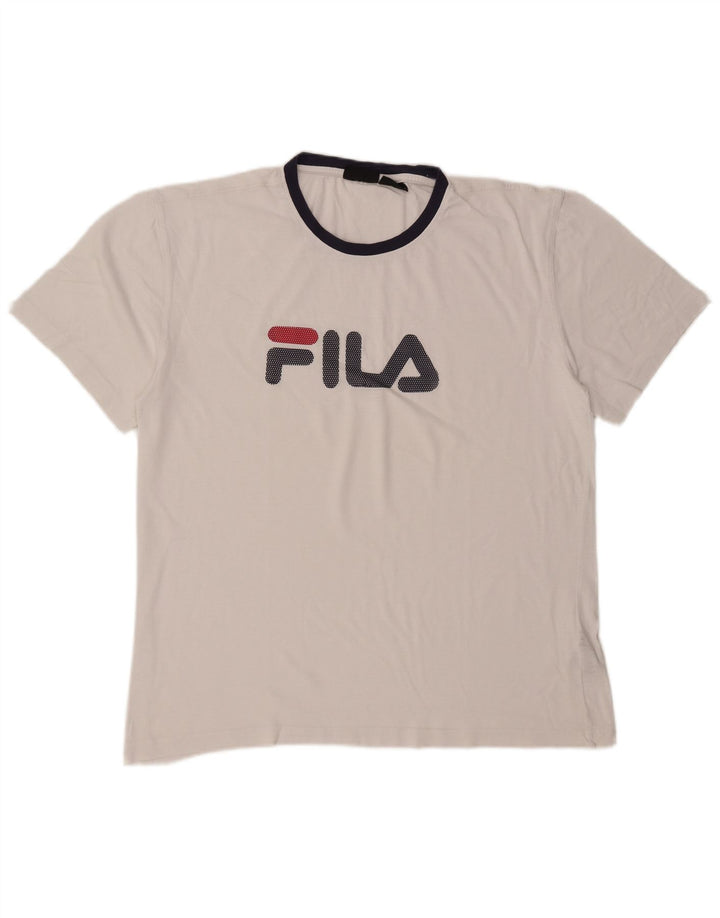 Tricou grafic pentru bărbați Fila Top XL Alb