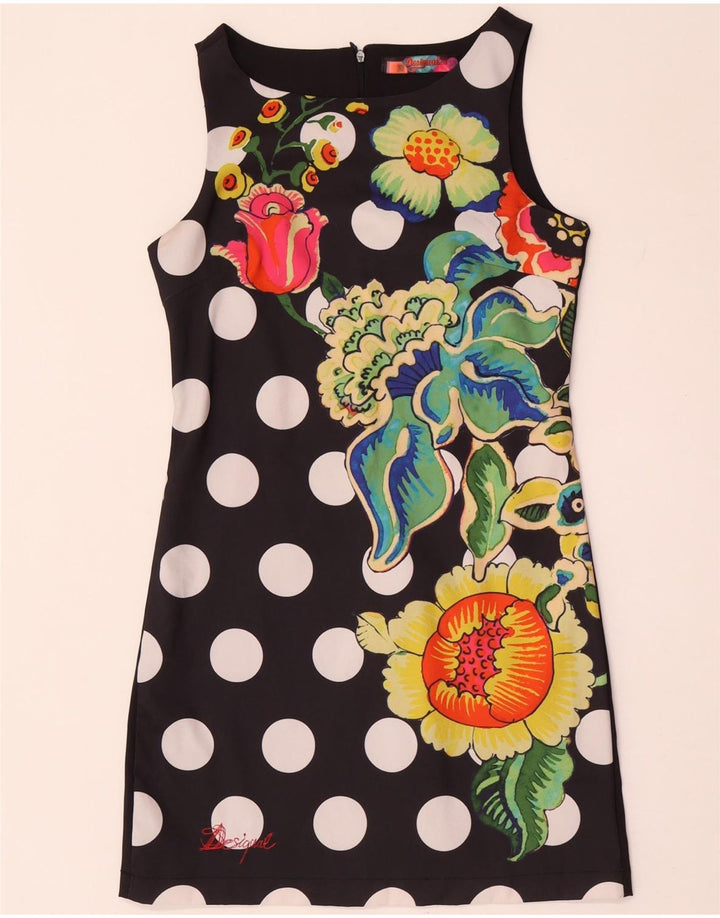Rochie teacă fără mâneci pentru femei Desigual EU 38 Medium bleumarin cu buline