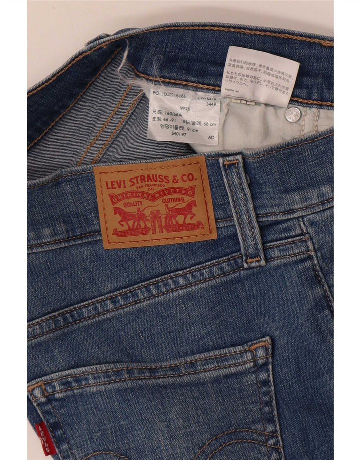 Pantaloni scurți Levi's din denim distressed W26 Small Blue