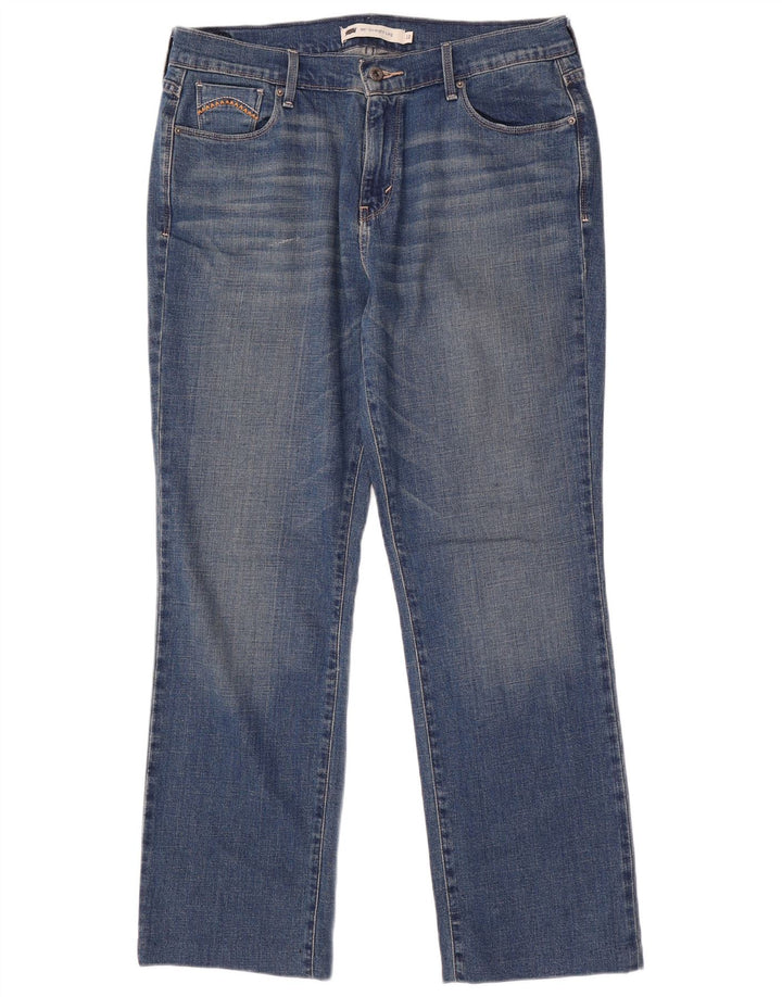 LEVI'S Blugi drepti 505 pentru femei US 12 mare W31 L29 bumbac albastru