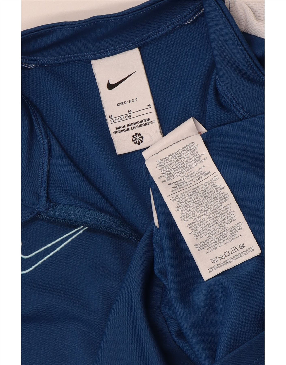Trening pentru băieți Dri Fit Pullover Top 10-11 ani albastru mediu