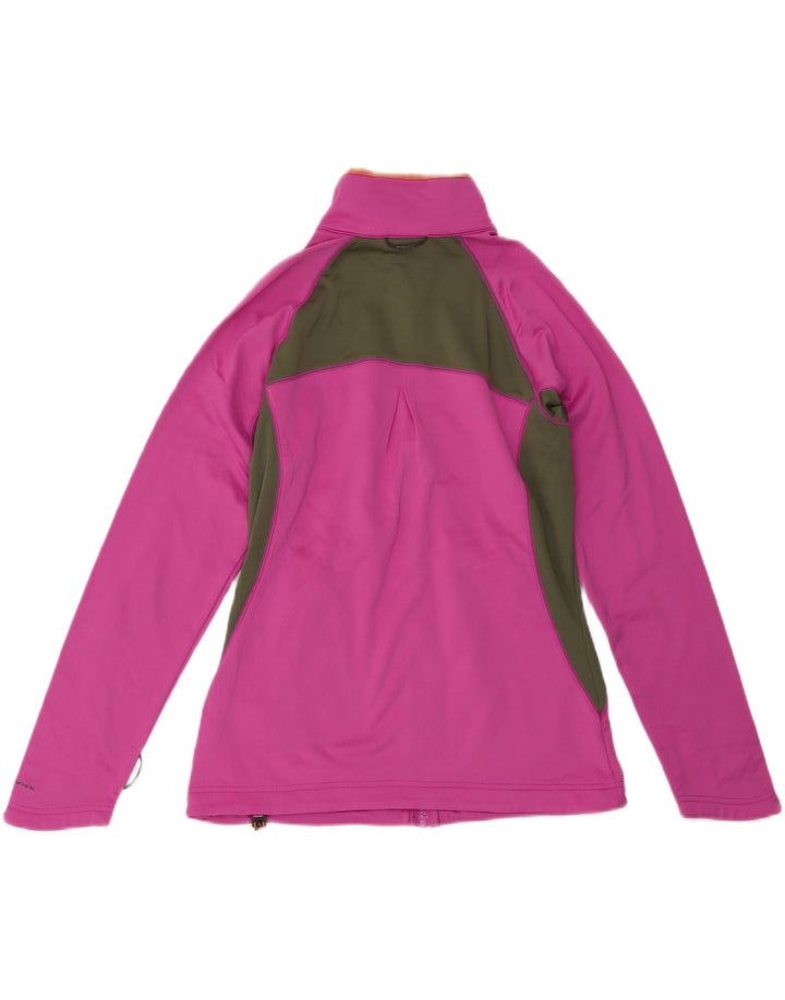 COLUMBIA Womens Omni-Wick Tracksuit Top Jacket UK 14 Medium Pink Vintage Columbia and Second-Hand Columbia from Messina Hembry 