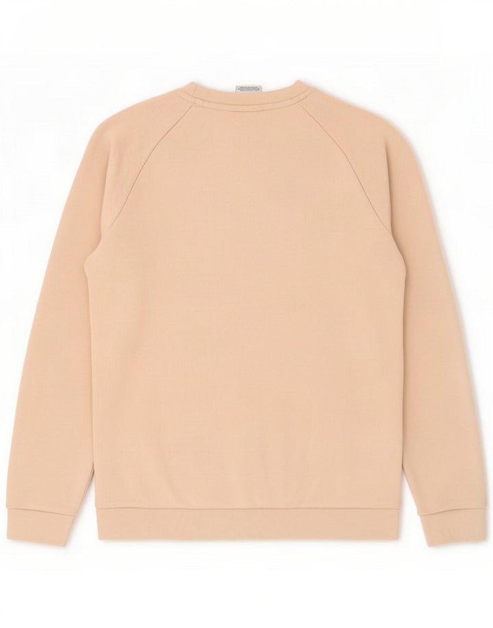 Hanorac grafic pentru bărbați Adidas Jumper mediu, bej, bumbac