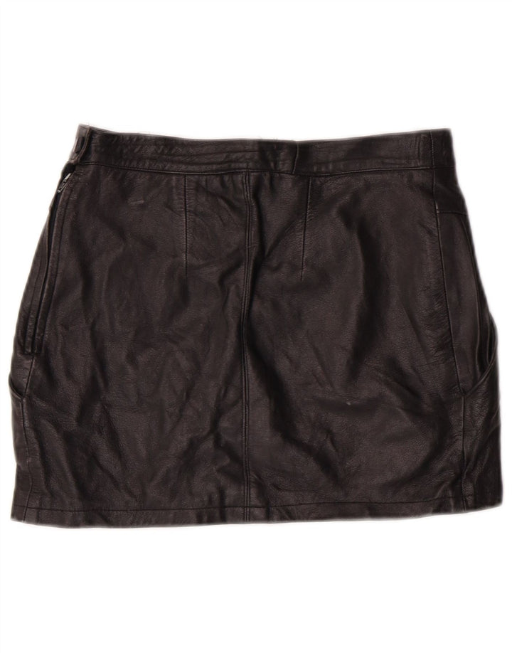 Fusta din piele pentru femei cu talie înaltă EMBASSY IT 46 Large W26 Piele neagră