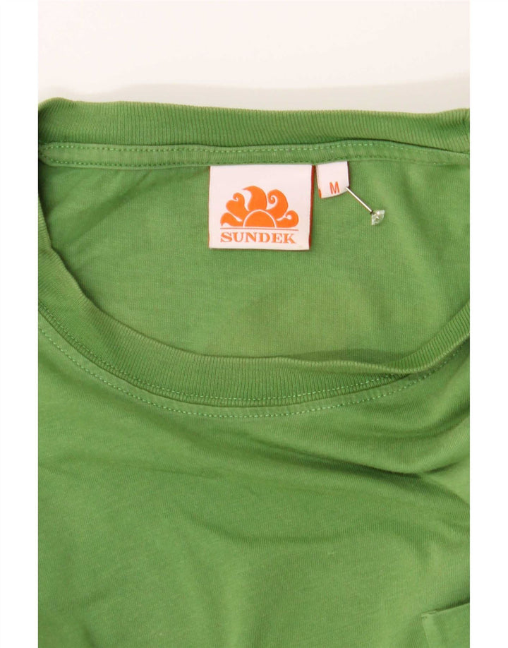 Tricou grafic Sundek pentru bărbați Top verde mediu