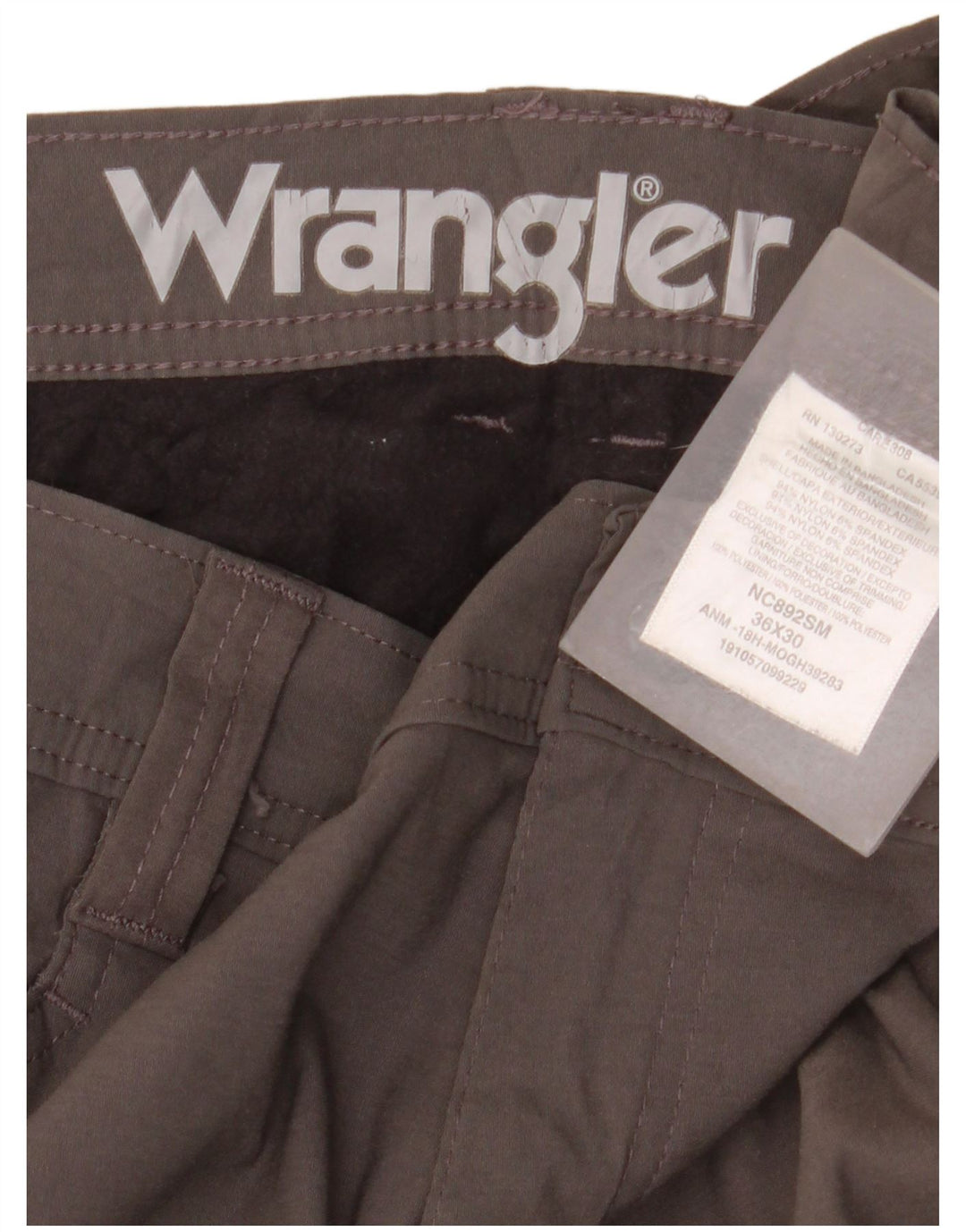 Pantaloni cargo drepti pentru bărbați Wrangler W36 L30 nailon gri