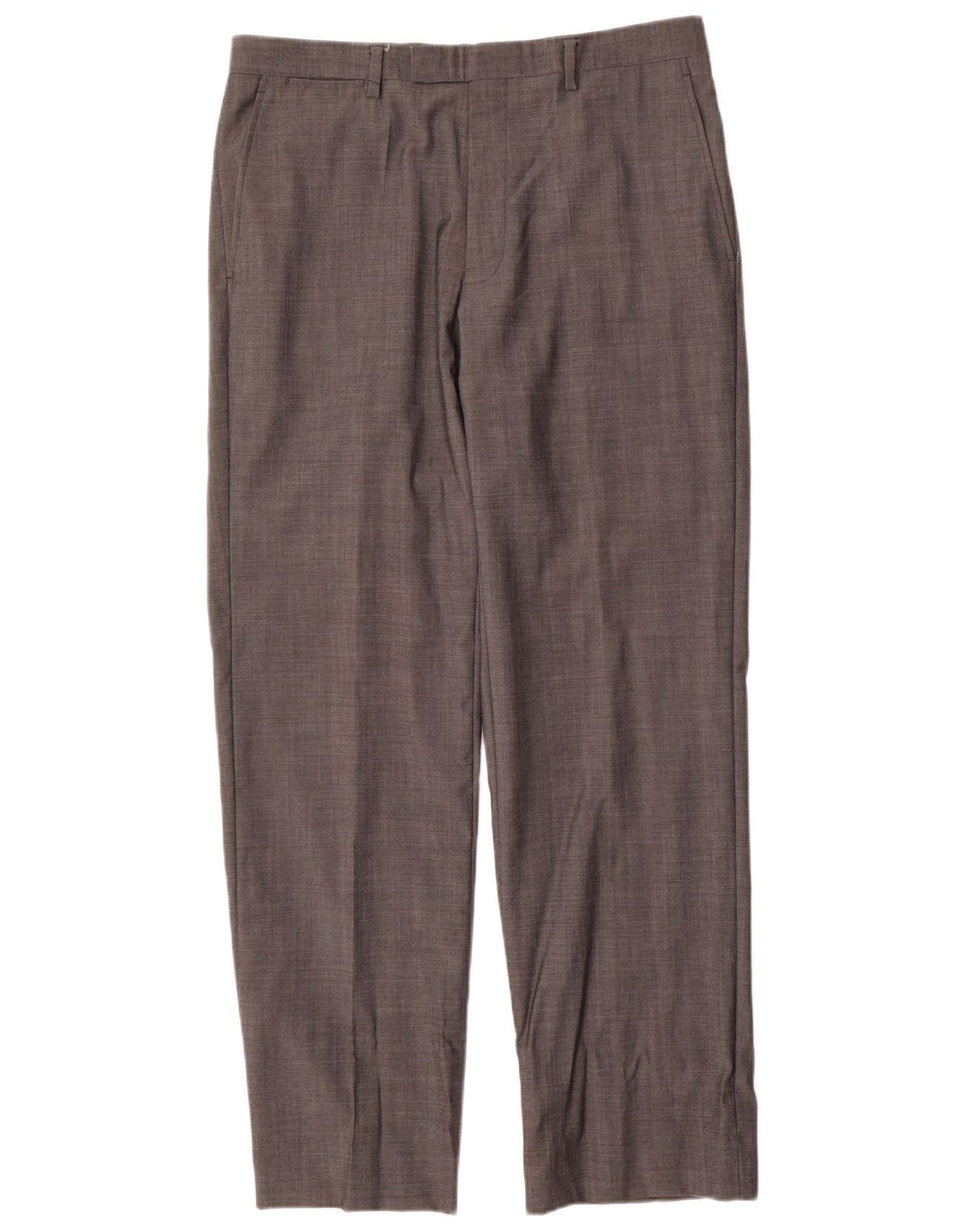 Marks & Spencer Pantaloni de costum drept autograf pentru bărbați L34 L31 Lână gri