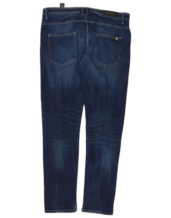 Blugi skinny pentru bărbați Zara EU 44 Large W34 L32 Blue Bumbac