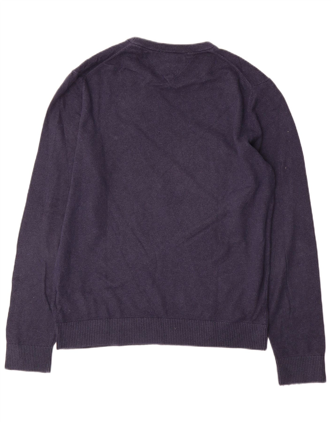 Pulover Tommy Hilfiger pentru bărbați, cu gât crew, bumbac mediu albastru bleumarin