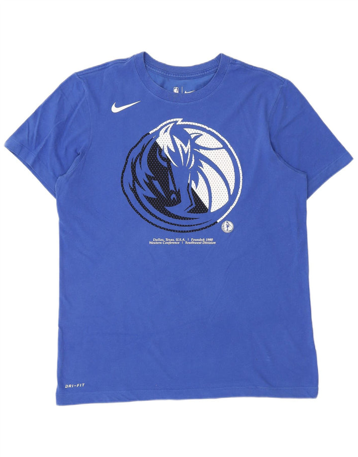 Tricou grafic NIKE pentru bărbați Dallas Mavericks Top Medium Blue