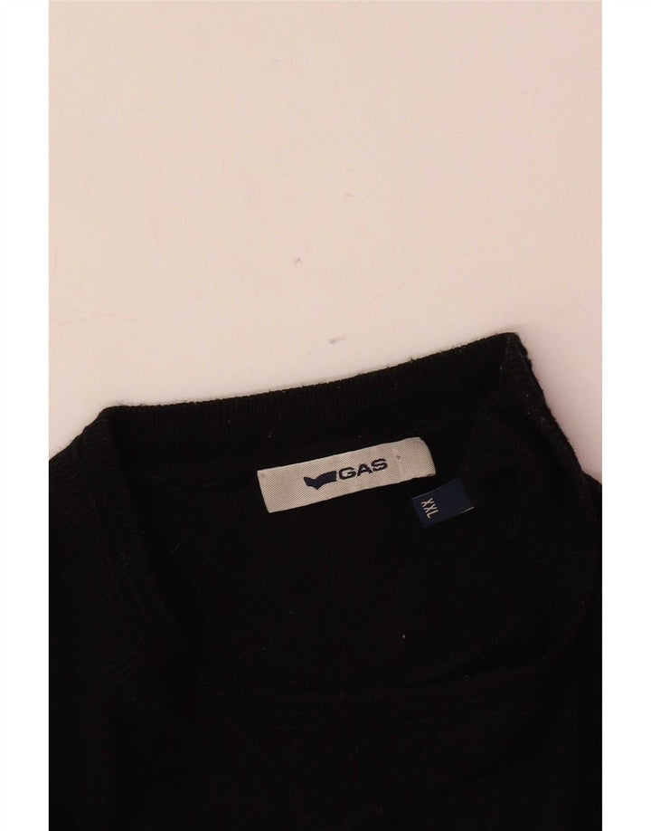 Pulover pentru bărbați Gas Crew Gate 2XL, negru