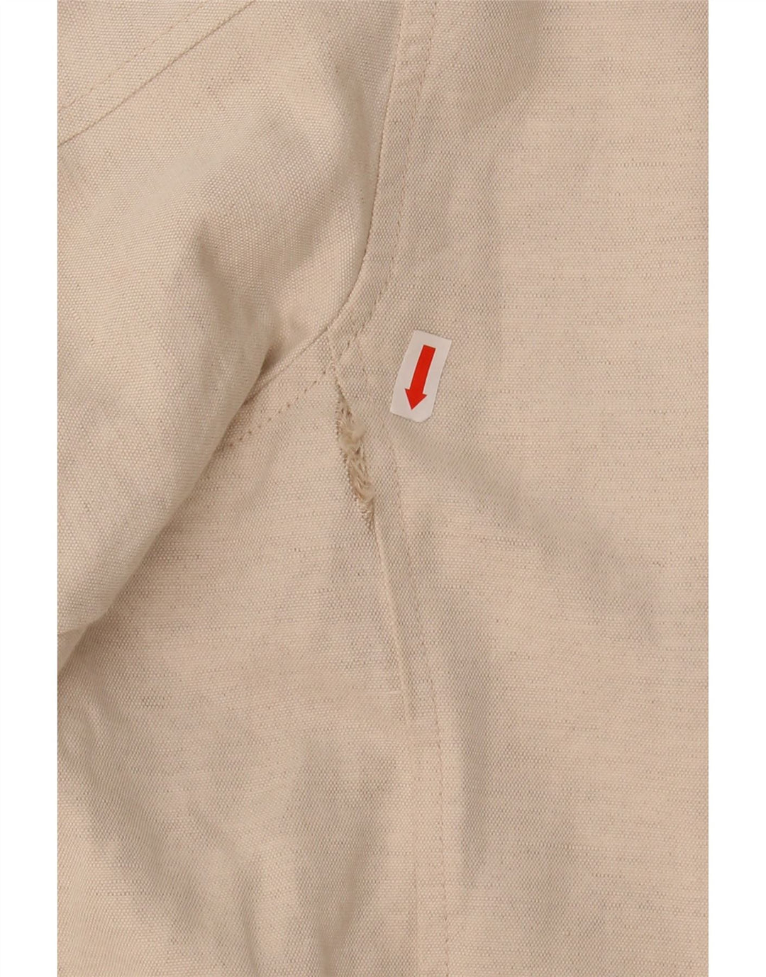 VINTAGE Mens Bomber Jacket UK 40 Large Beige Cotton
