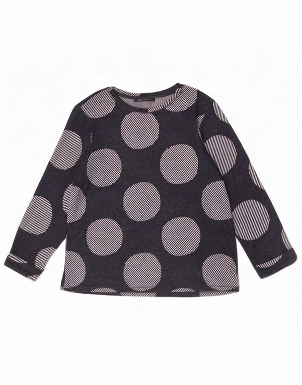 Marks & Spencer Top pentru femei cu mâneci 3/4 UK 12 Medium Bleumarin Geometric