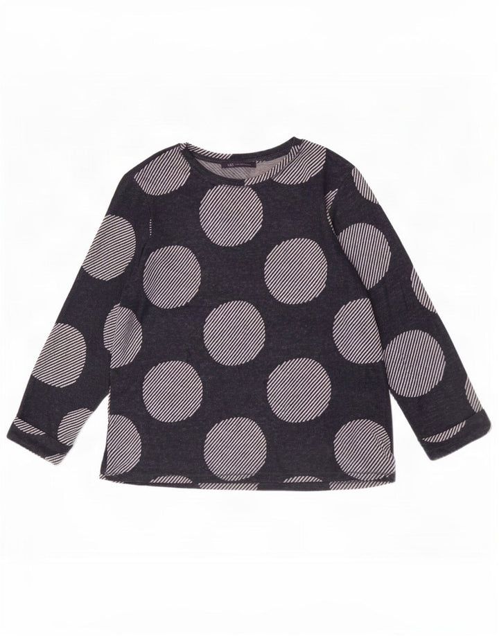 Marks & Spencer Top pentru femei cu mâneci 3/4 UK 12 Medium Bleumarin Geometric