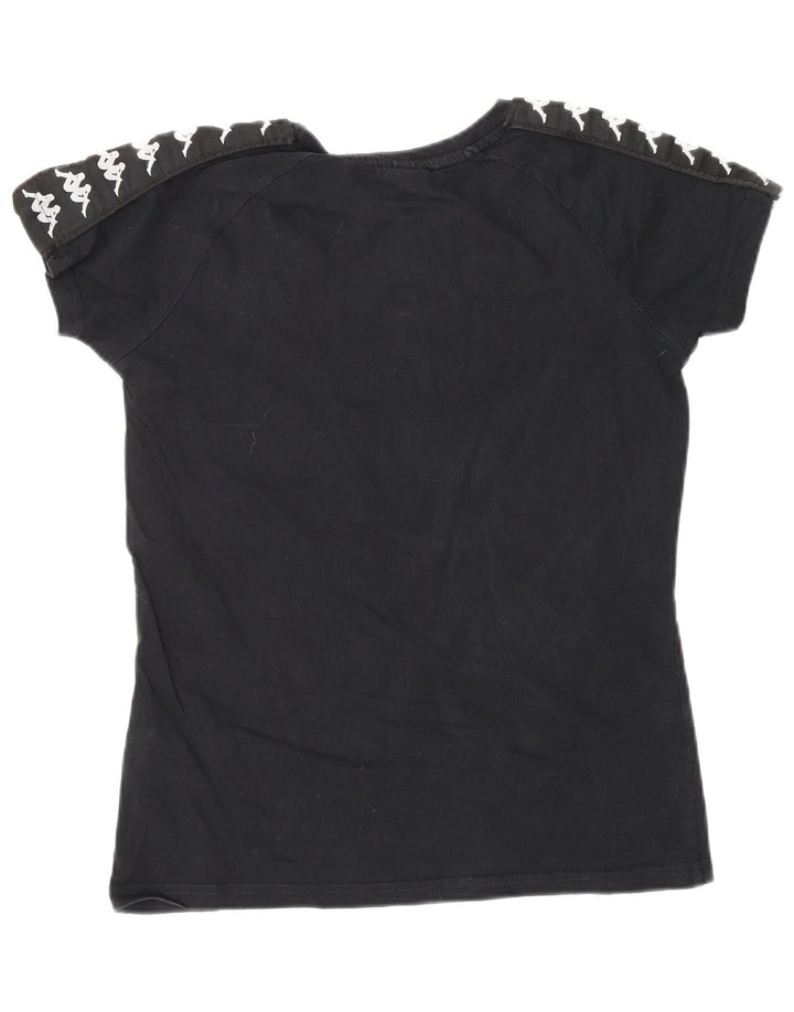 Tricou grafic KAPPA pentru femei Top UK 6 XS Bumbac negru