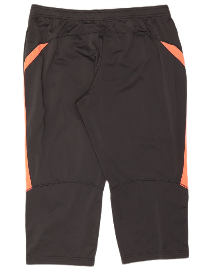 Pantaloni de trening Capri Nike pentru femei UK 18 XL Gri poliester color bloc
