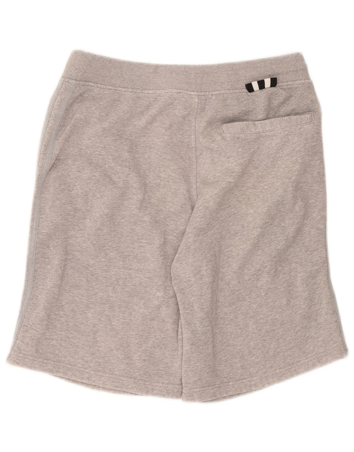 Pantaloni scurți sport Adidas pentru bărbați, bumbac cu pete gri medii