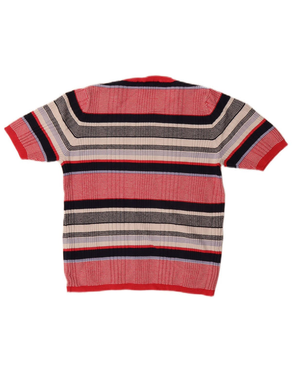 Marks & Spencer Pulover Crop Crew Deck pentru femei UK 12 Medium Bleumarin