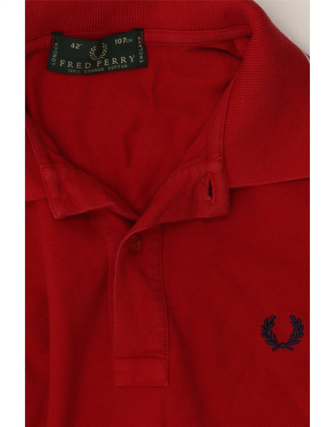 Cămașă polo Fred Perry pentru bărbați, bumbac cu dungi roșii medii