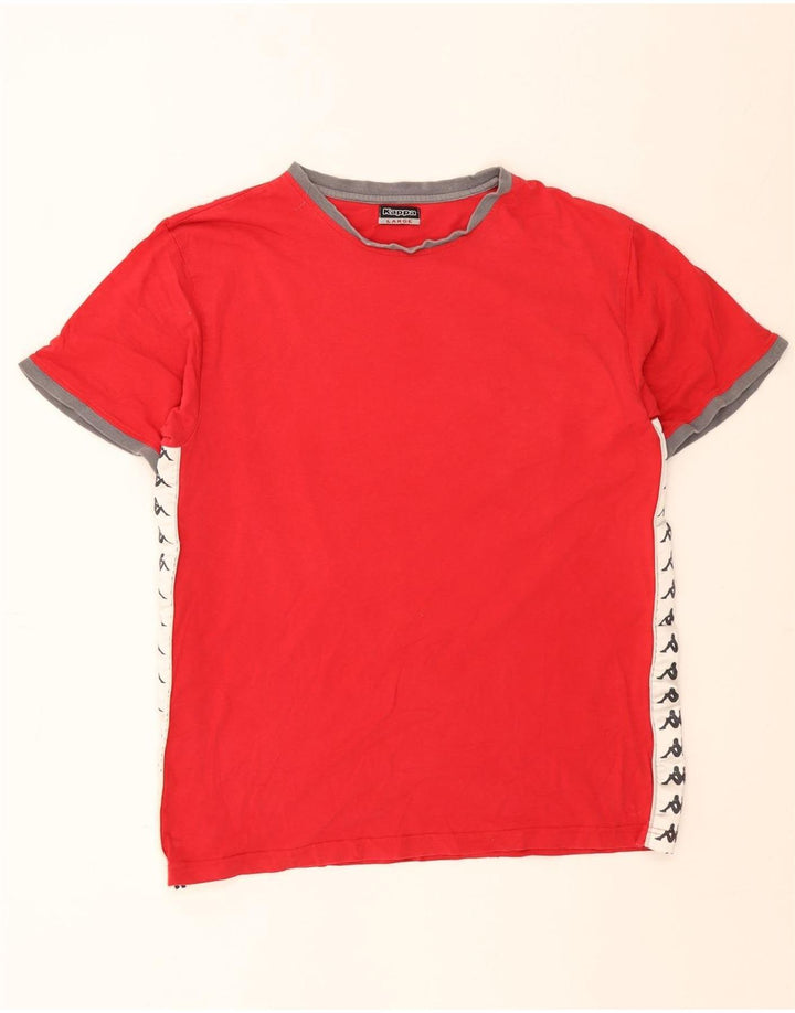 Tricou grafic pentru bărbați Kappa Top mare roșu Colorblock