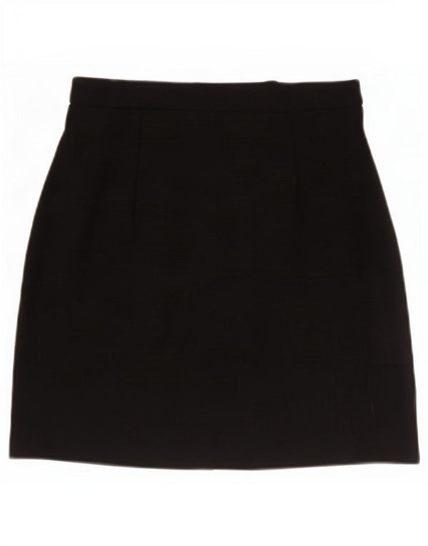 Fusta mini pentru femei Marks & Spencer UK 10 Small W27 Black Viscose