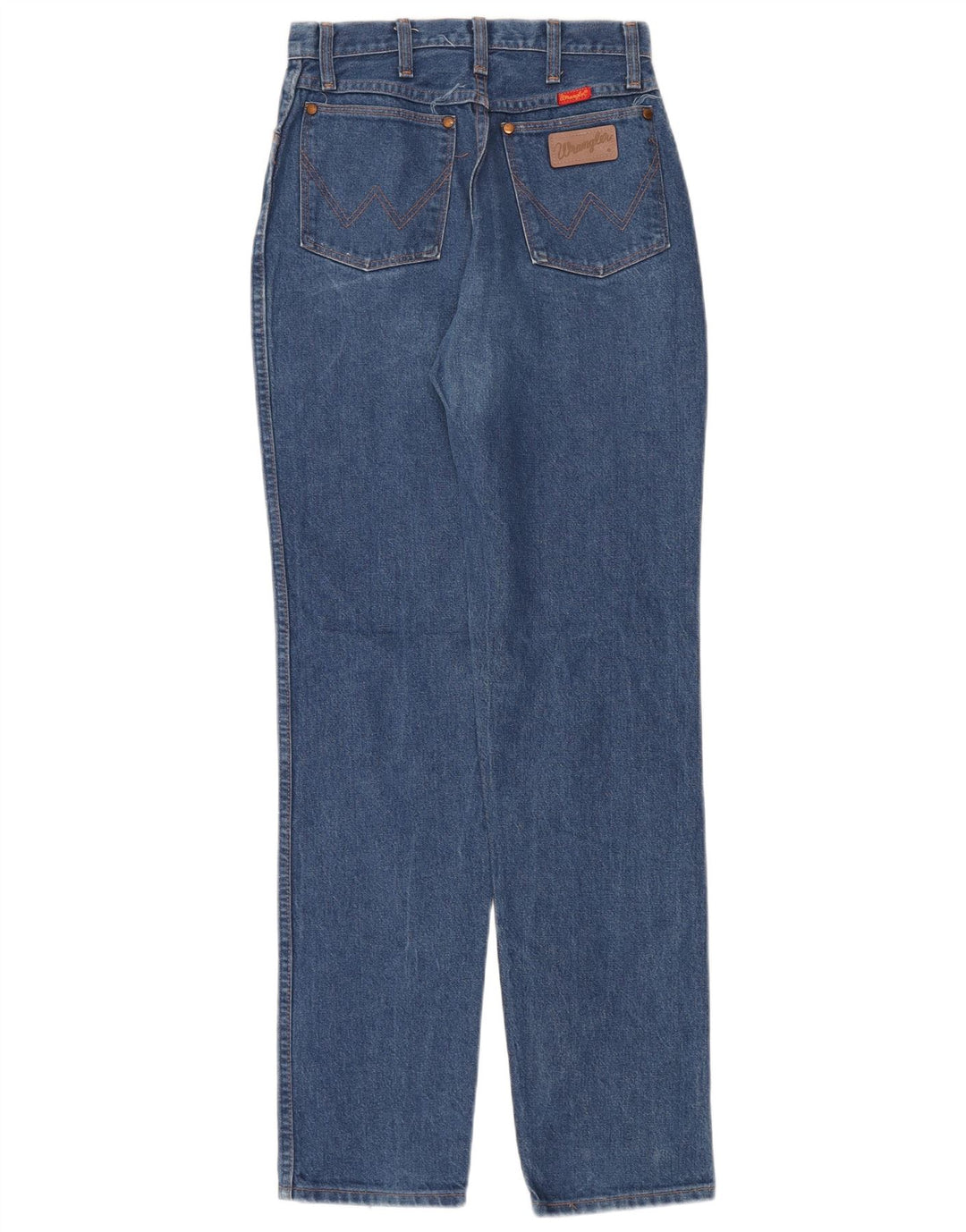 Blugi conici Wrangler pentru femei cu talie mare W26 L34 bumbac albastru