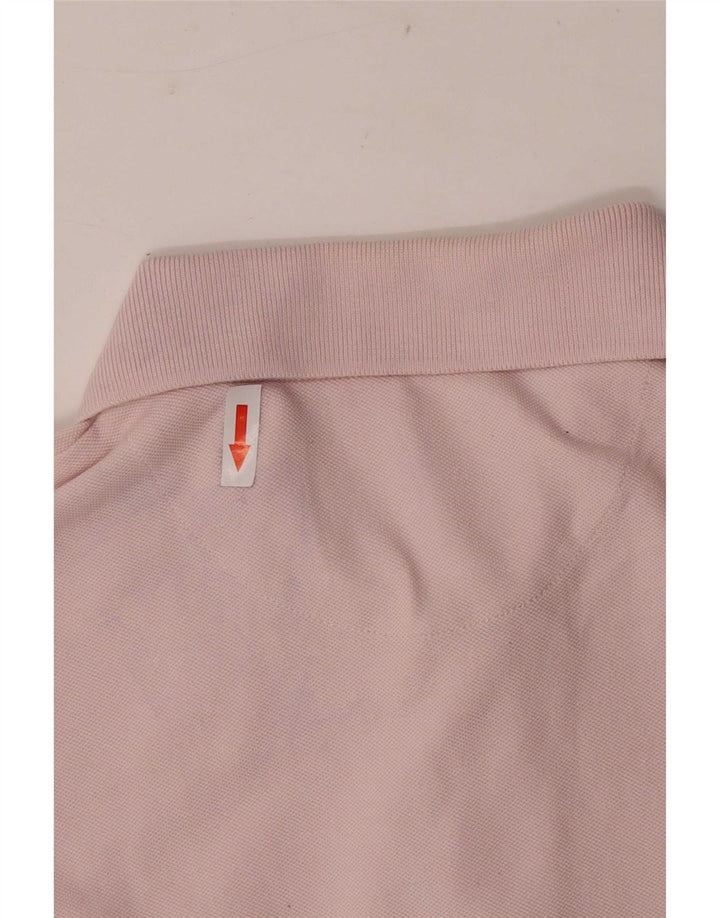 Tricou polo pentru bărbați Lyle & Scott, bumbac roz mic