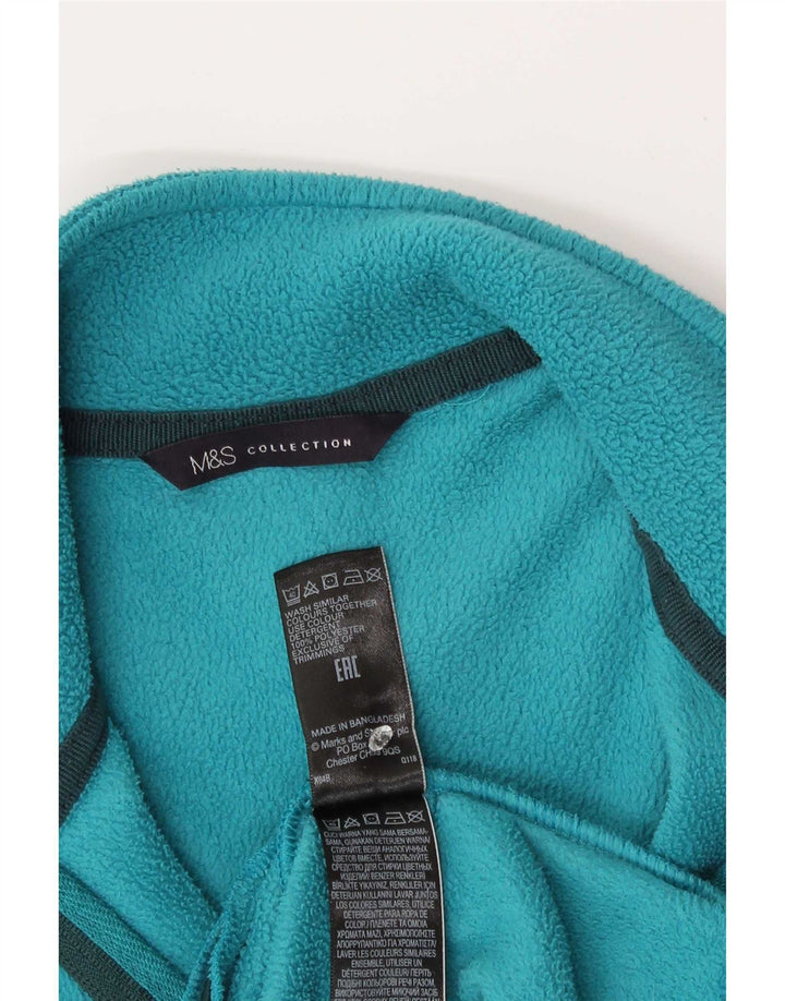 Jachetă fleece pentru femei Marks & Spencer UK 6 XS poliester albastru