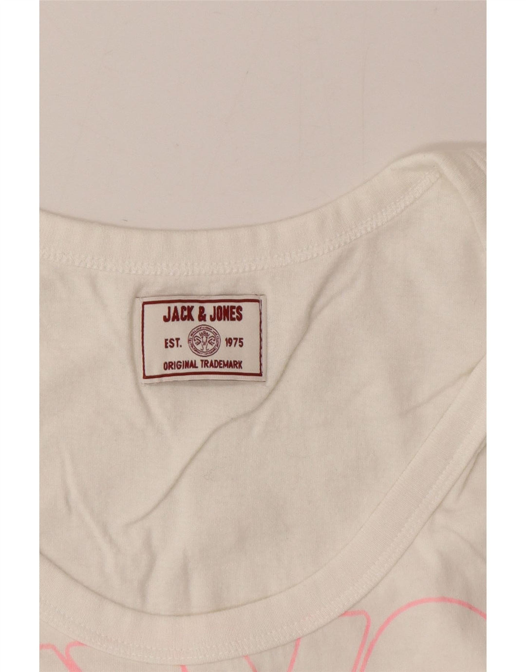 Vestă cu grafică Jack & Jones pentru bărbați, mic, alb