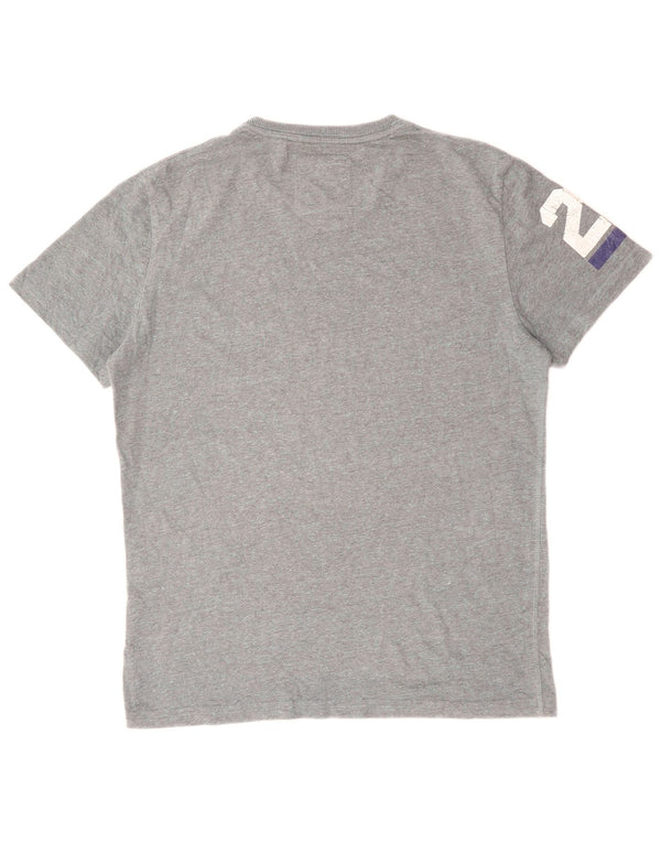 Tricou grafic pentru bărbați Superdry Top mare bumbac gri