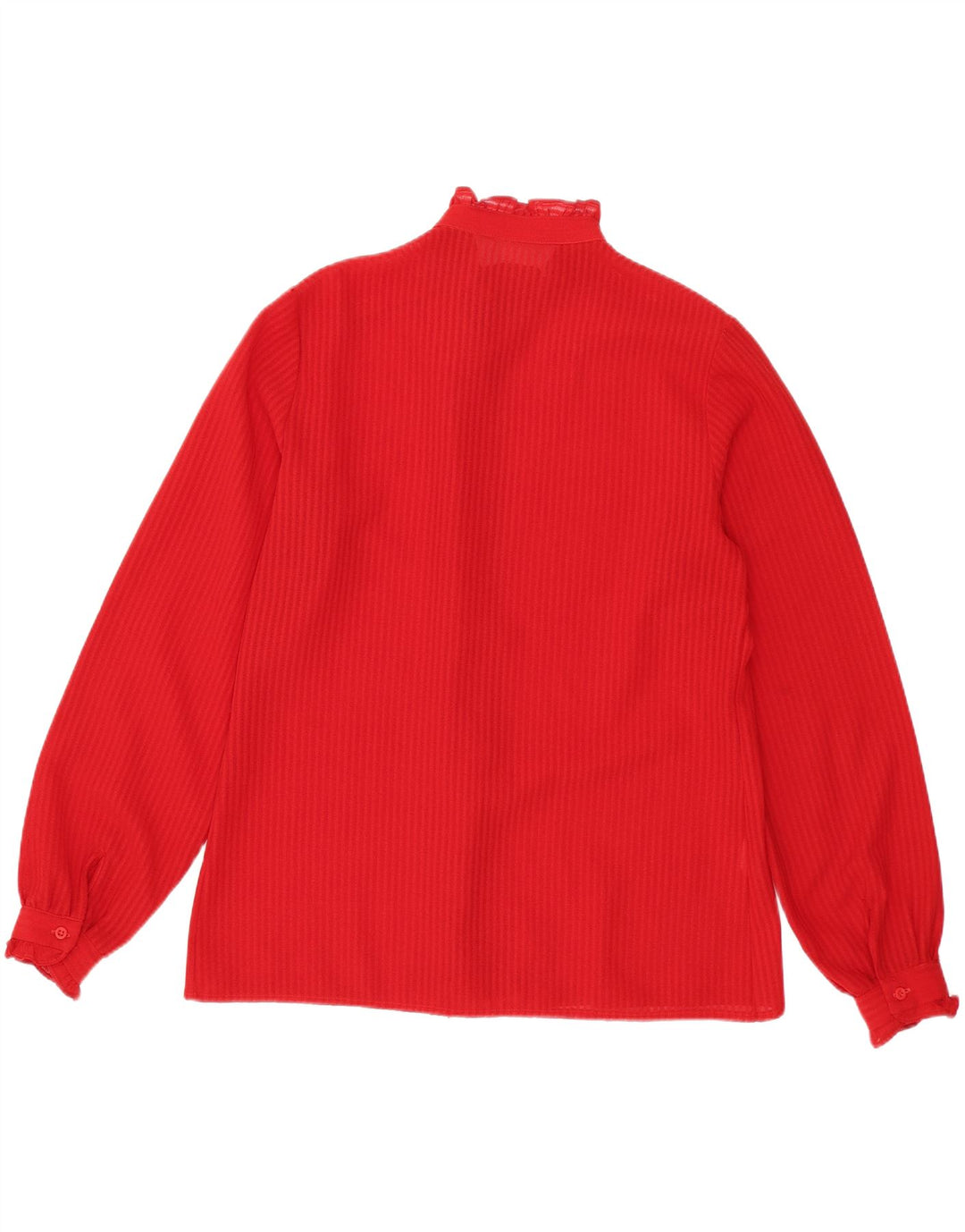 Bluză de cămașă vintage pentru femei UK 14 Medium Red Dunge