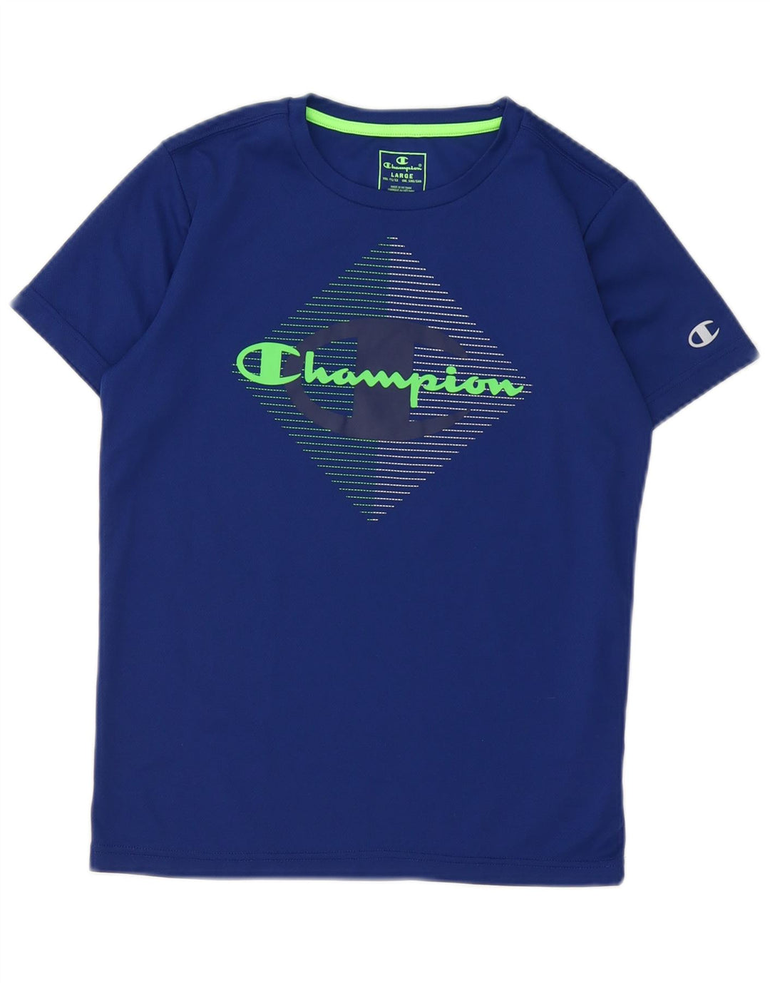 Tricou grafic pentru băieți Champion Top 11-12 ani Poliester albastru mare
