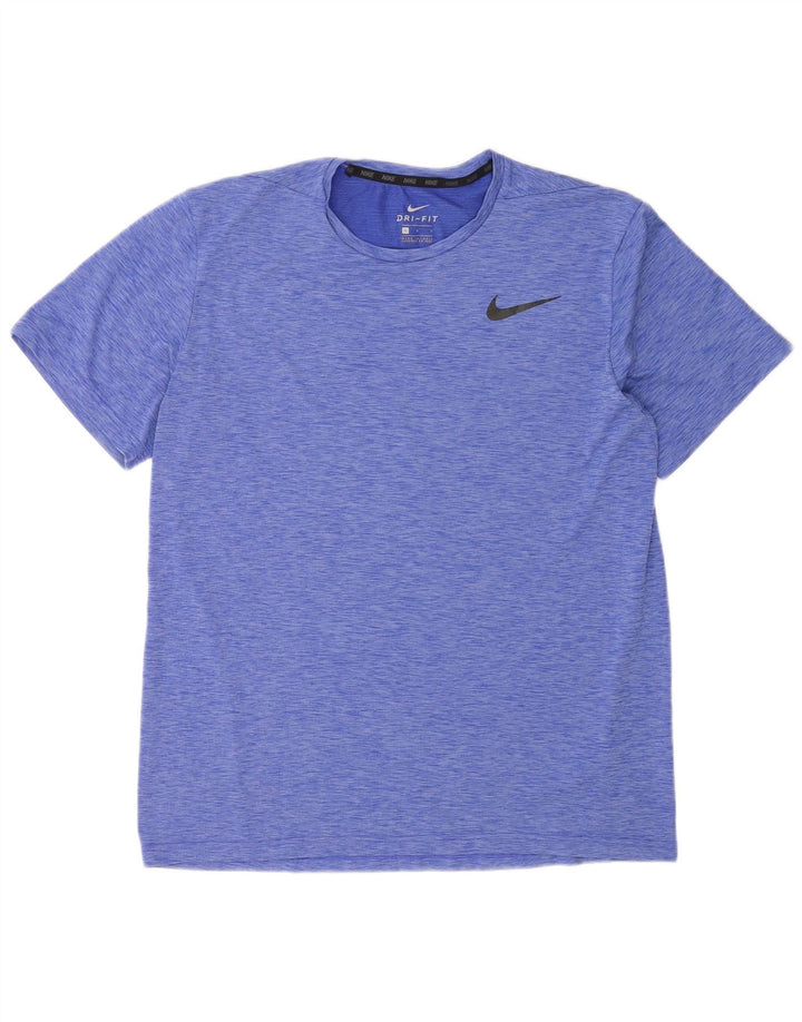 Tricou Nike pentru bărbați Dri Fit Top mare, albastru, poliester cu pături