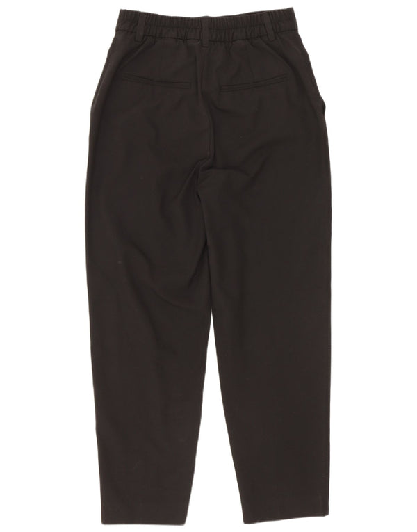 Pantaloni de costum conici pentru femei cu talie înaltă Zara EU 32 2XS L22 L24 Negru