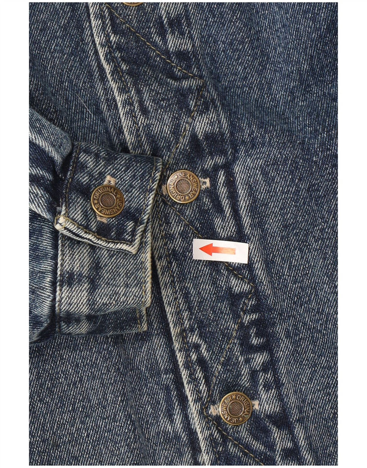 Jachetă de blugi vintage pentru bărbați UK 38 Medium Blue