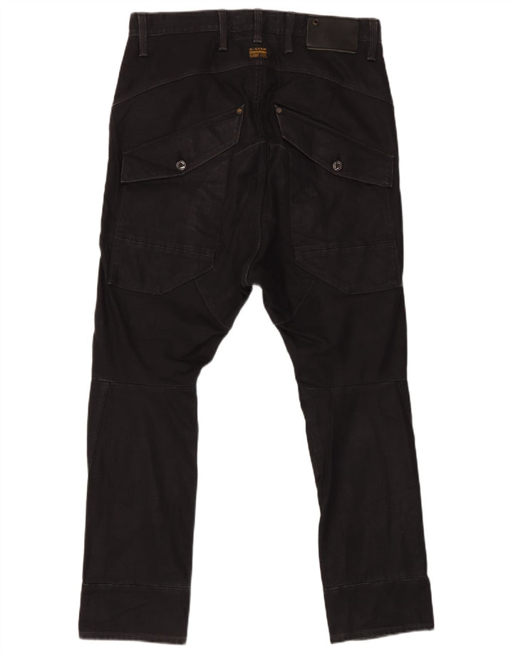 Pantaloni cargo subțiri pentru bărbați G-Star L33 L32 bumbac negru
