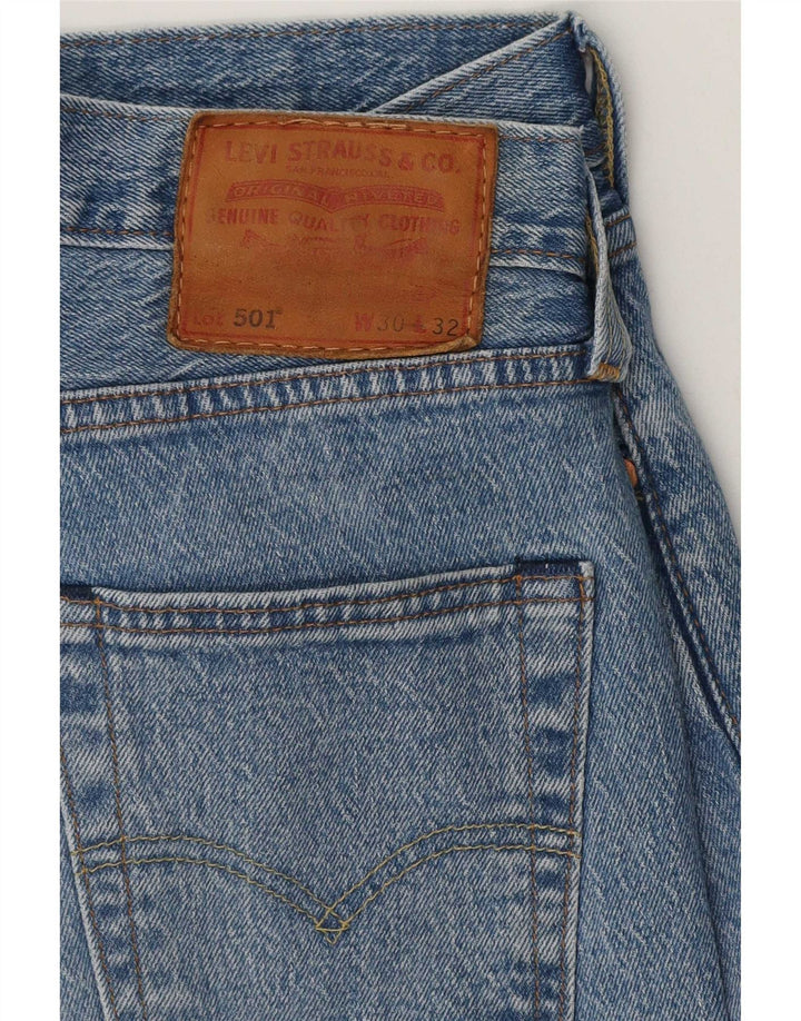 Blugi drepti pentru bărbați Levi's 501 W30 L32 Bumbac albastru
