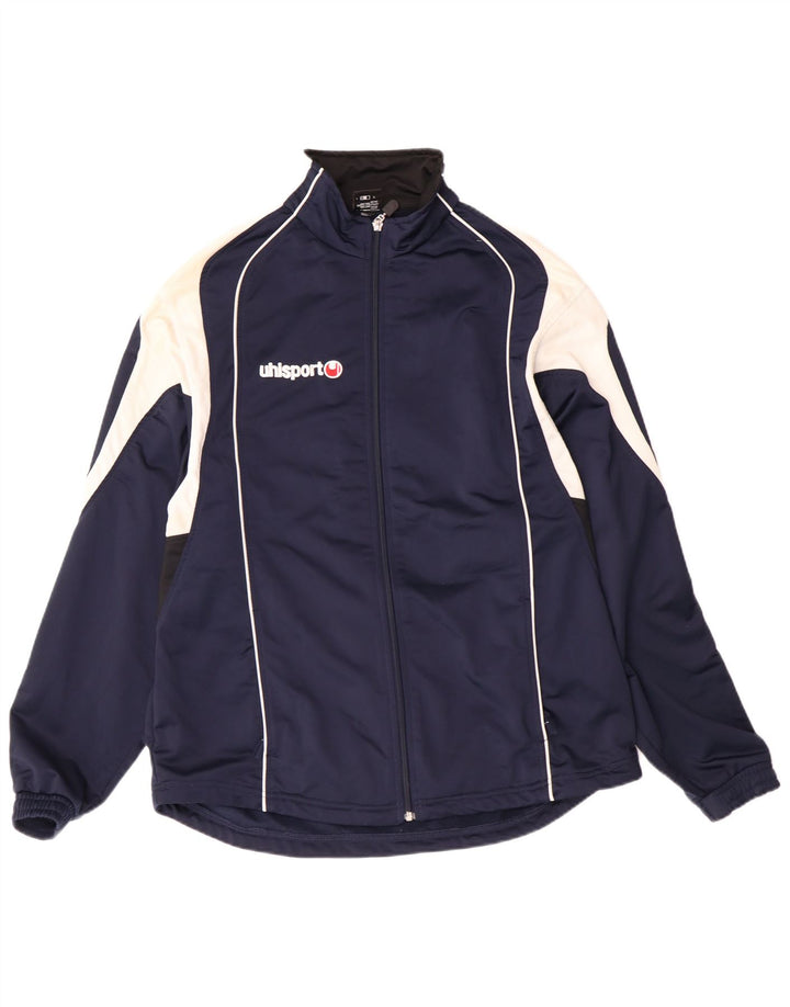 Jachetă de trening pentru bărbați Uhlsport UK 38/40 Poliester mediu albastru bleumarin