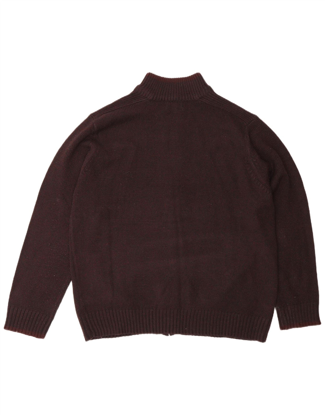 Pulover cardigan pentru bărbați Marks & Spencer, cu o formă regulată, 2XL Bordeaux Poliacrilic