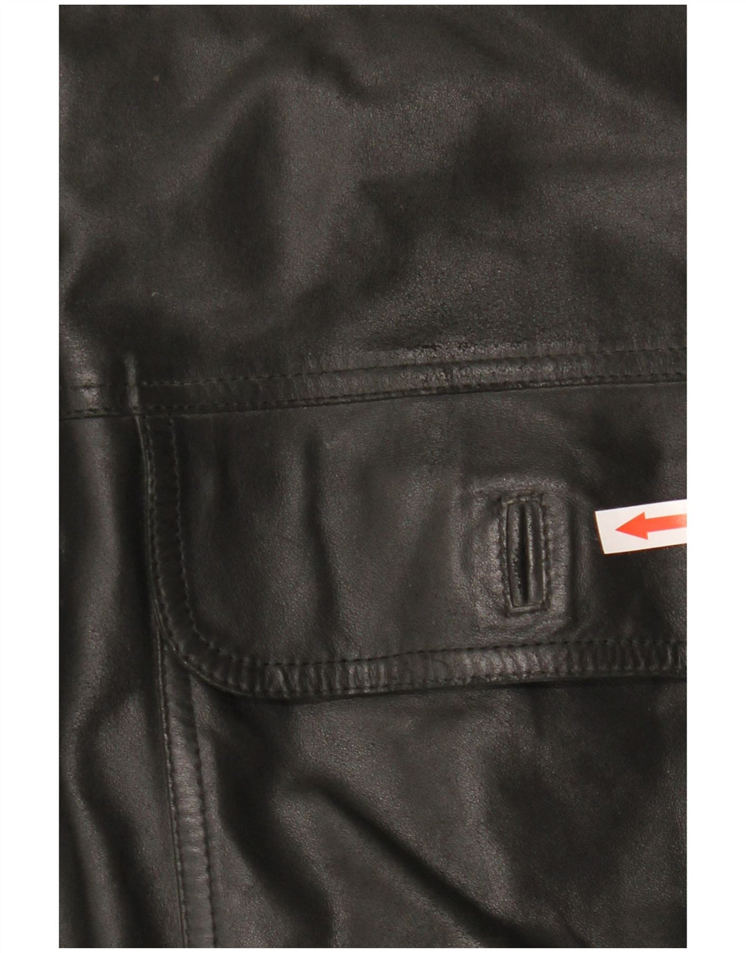 Jachetă de piele vintage pentru bărbați IT 48 Medium Black