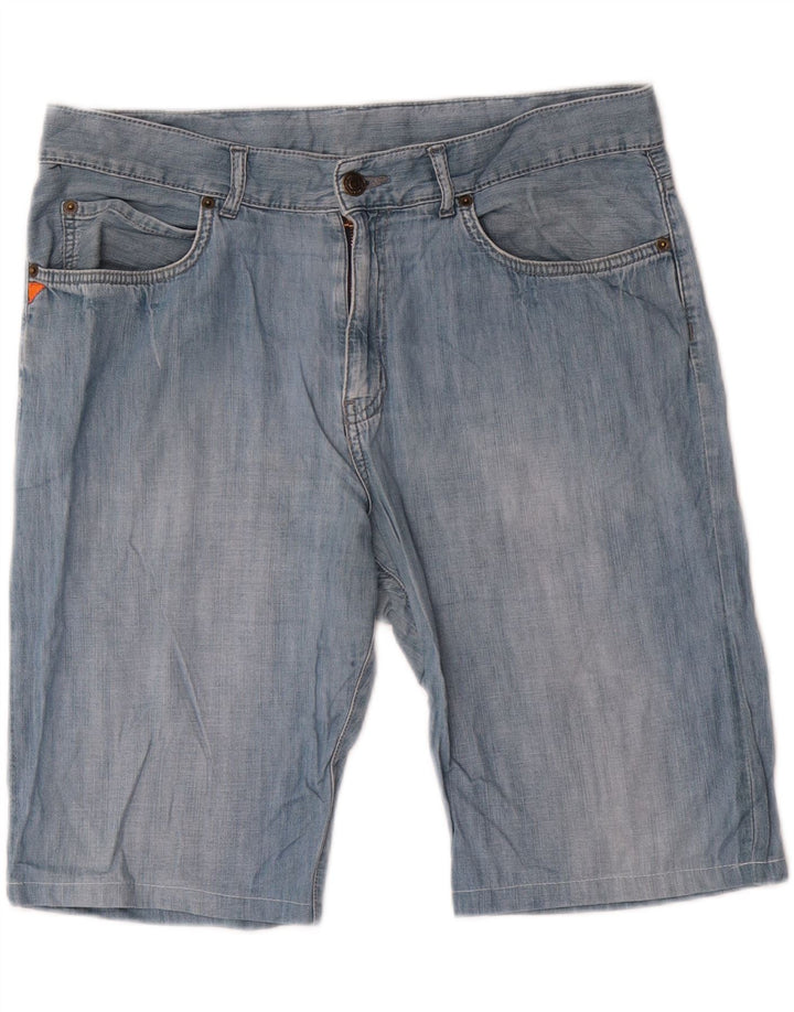 Pantaloni scurți din denim pentru bărbați Kappa Perfect Fit W33, bumbac albastru mediu