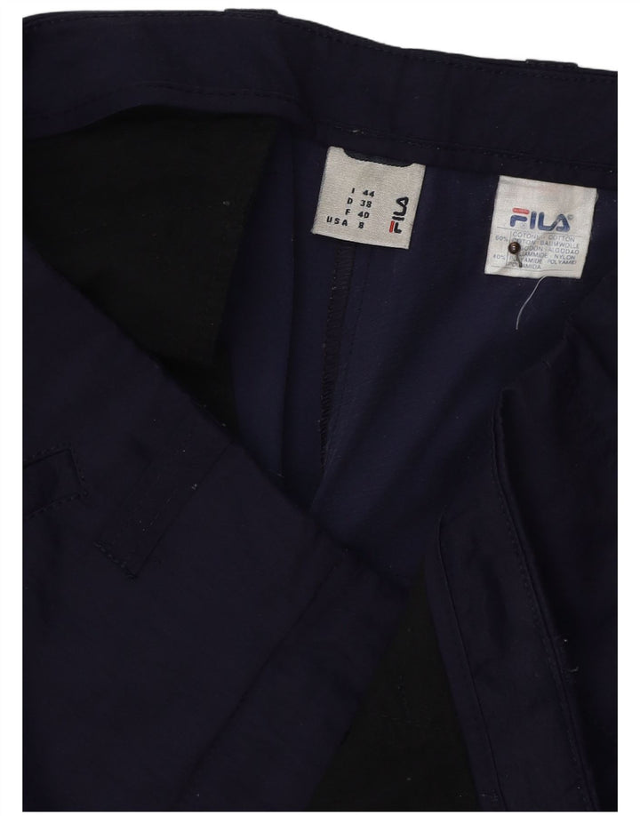 Pantaloni scurți chino FILA pentru femei IT 44 Medium W30 Bumbac bleumarin