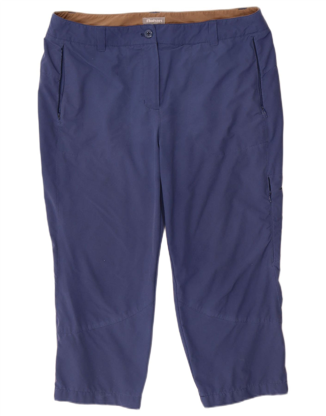 Pantaloni Cargo Capri Rohan pentru femei UK 14 Large W36 L22 Poliamidă albastră