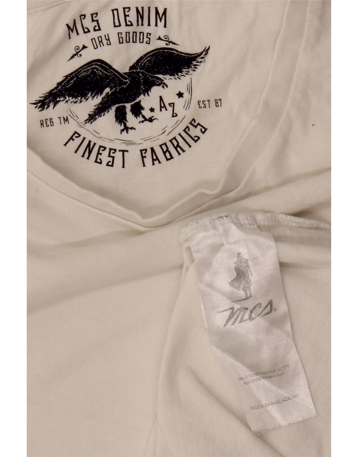 Tricou Marlboro Classics pentru bărbați Top mare din bumbac alb