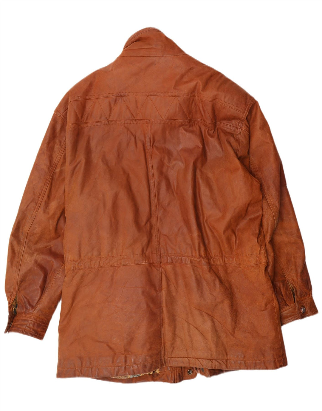 MAGIL Mens Leather Jacket UK 40 Large Brown Leather