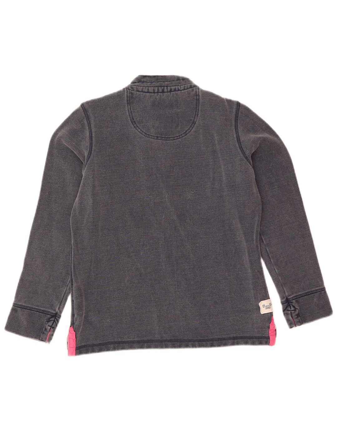 Crew Clothing Hanorac pentru femei cu gât cu nasturi Pulover UK 10 Mic Bleumarin