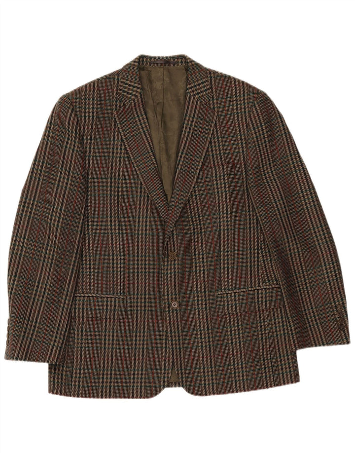 Sacou blazer pentru bărbați MAGEE cu 2 nasturi UK 38 Medium Khaki Houndstooth
